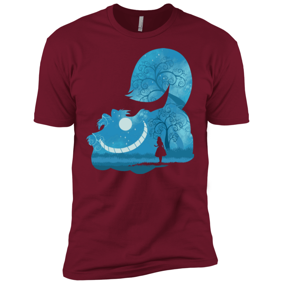 T-Shirts Cardinal / X-Small Cheshire Portrait Men's Premium T-Shirt