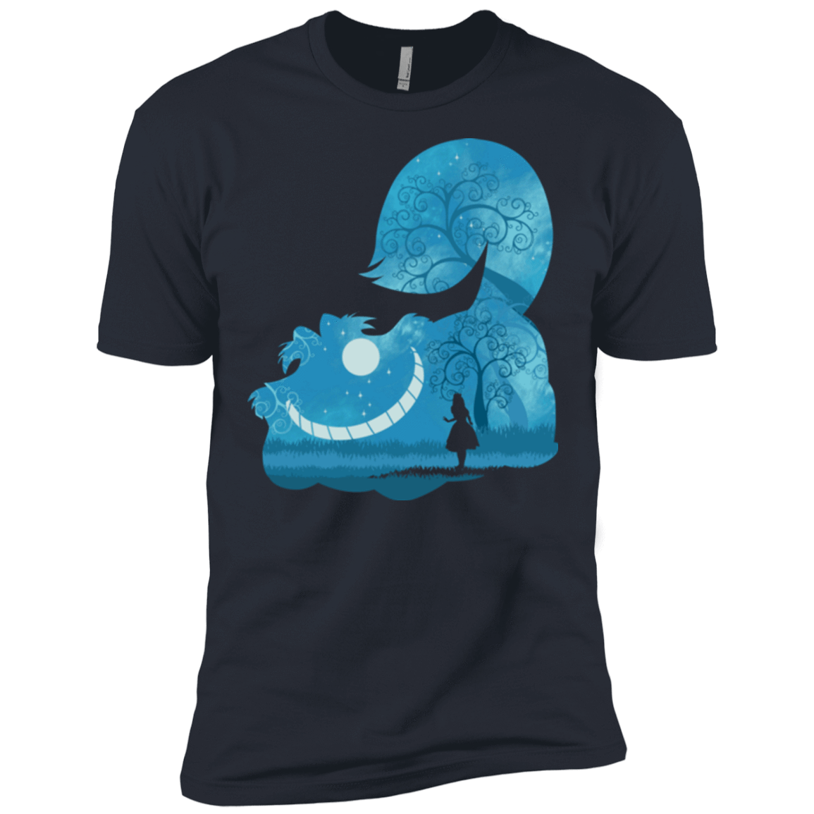 T-Shirts Indigo / X-Small Cheshire Portrait Men's Premium T-Shirt