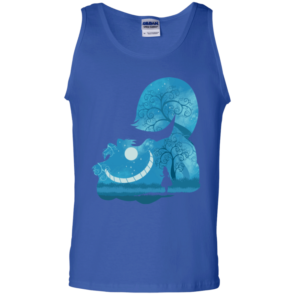 T-Shirts Royal / S Cheshire Portrait Men's Tank Top