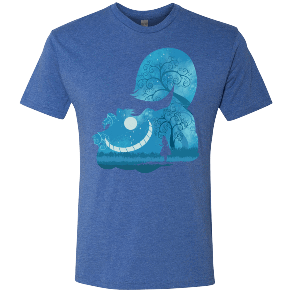 T-Shirts Vintage Royal / S Cheshire Portrait Men's Triblend T-Shirt