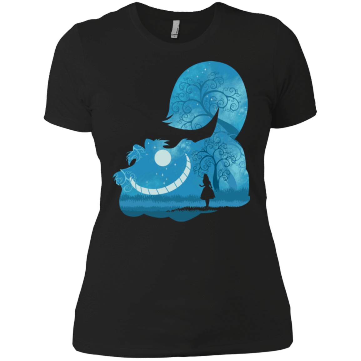 T-Shirts Black / X-Small Cheshire Portrait Women's Premium T-Shirt