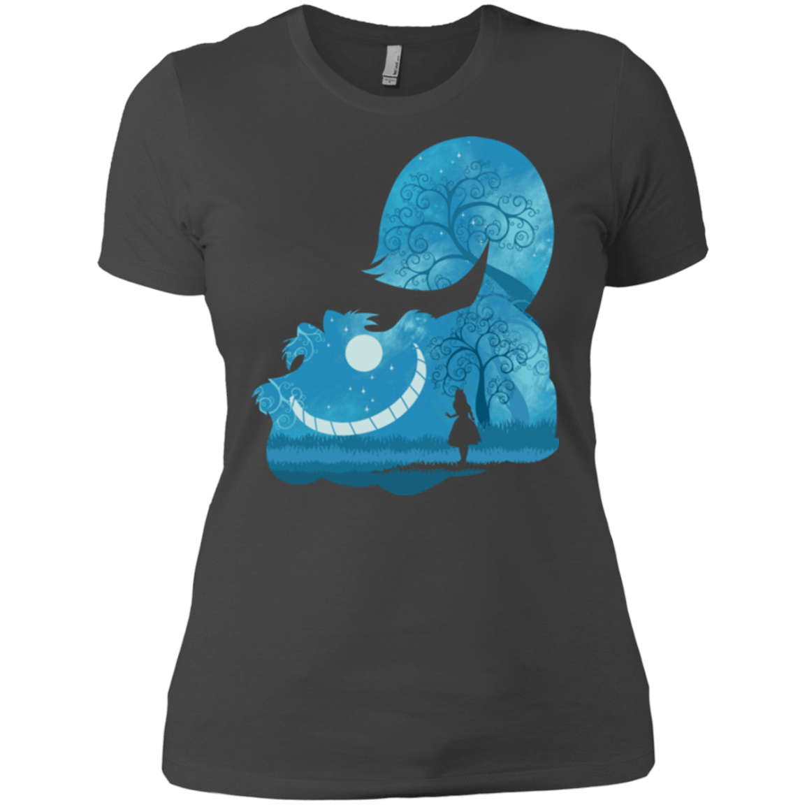 T-Shirts Heavy Metal / X-Small Cheshire Portrait Women's Premium T-Shirt