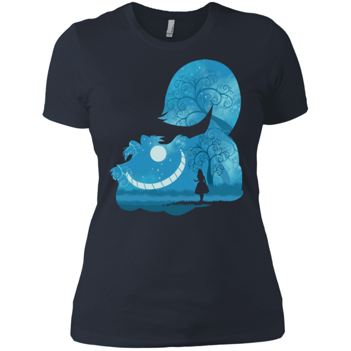 T-Shirts Indigo / X-Small Cheshire Portrait Women's Premium T-Shirt