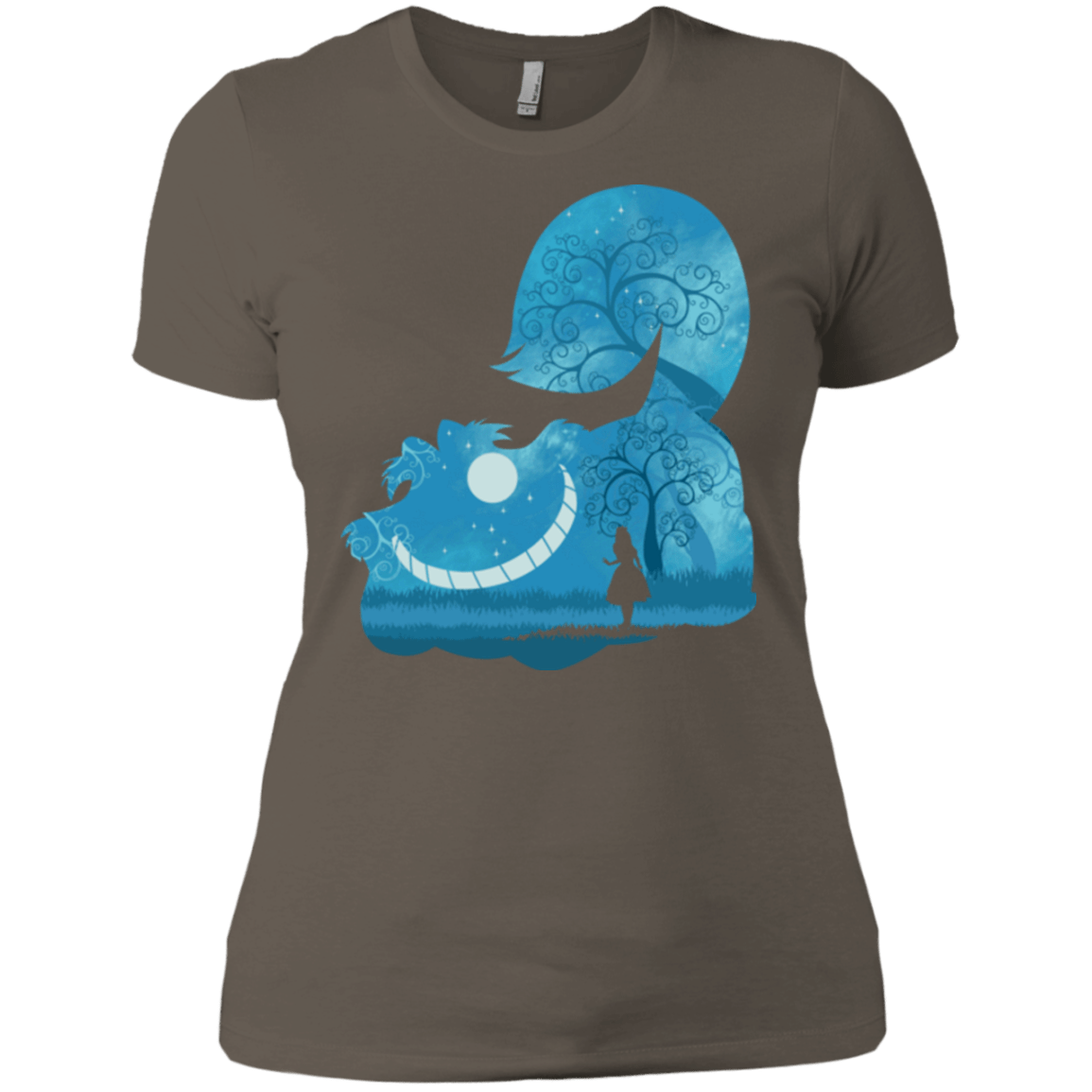 T-Shirts Warm Grey / X-Small Cheshire Portrait Women's Premium T-Shirt