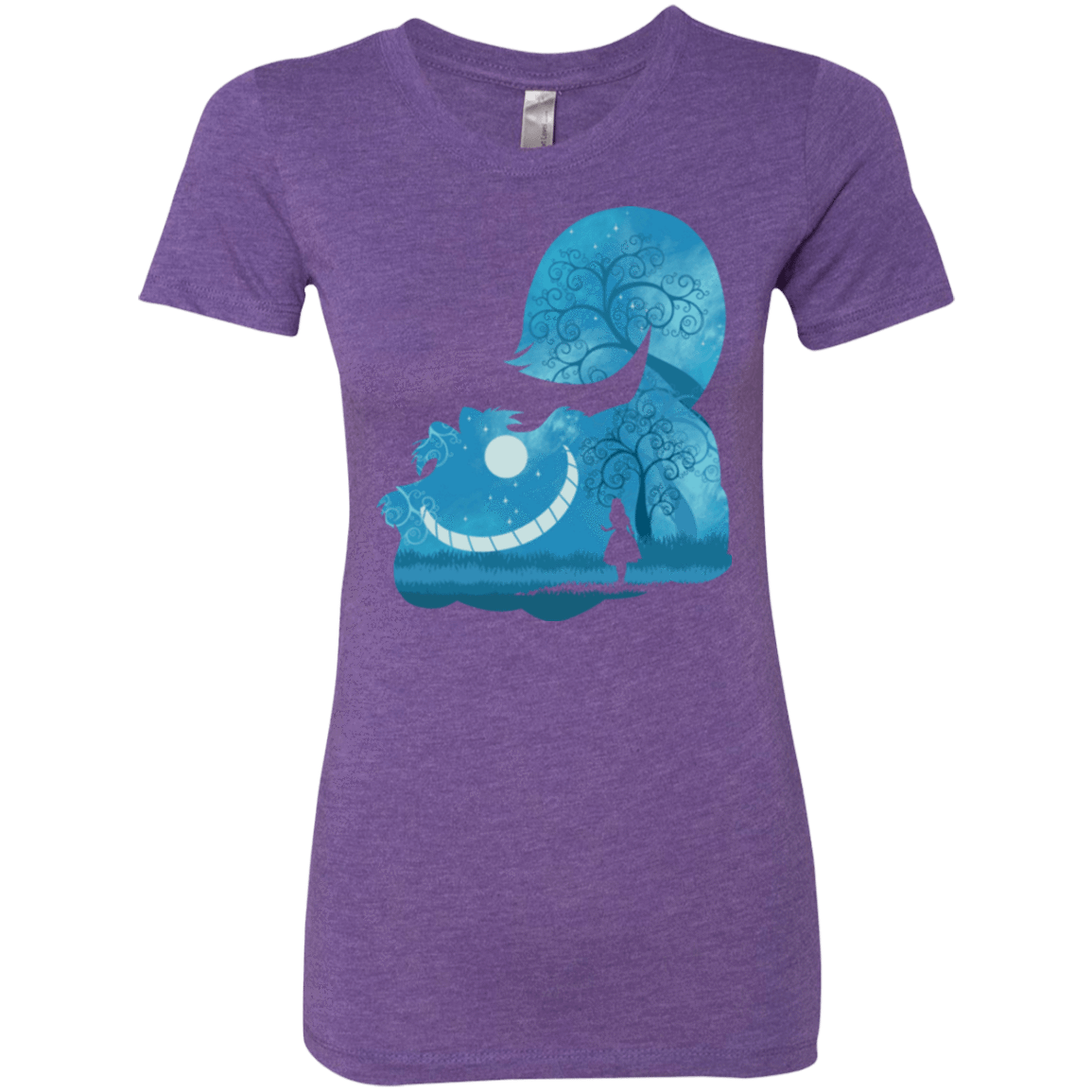 T-Shirts Purple Rush / S Cheshire Portrait Women's Triblend T-Shirt