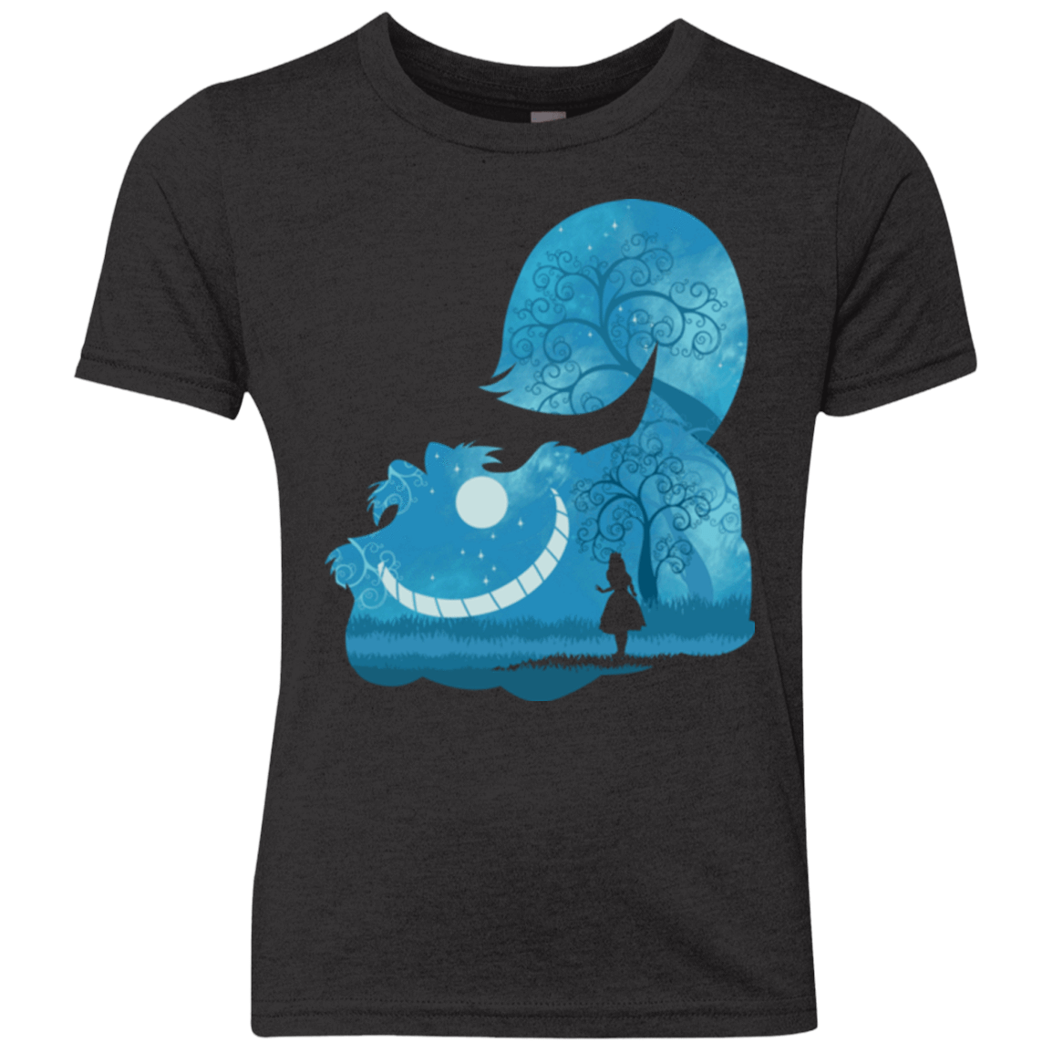 T-Shirts Vintage Black / YXS Cheshire Portrait Youth Triblend T-Shirt