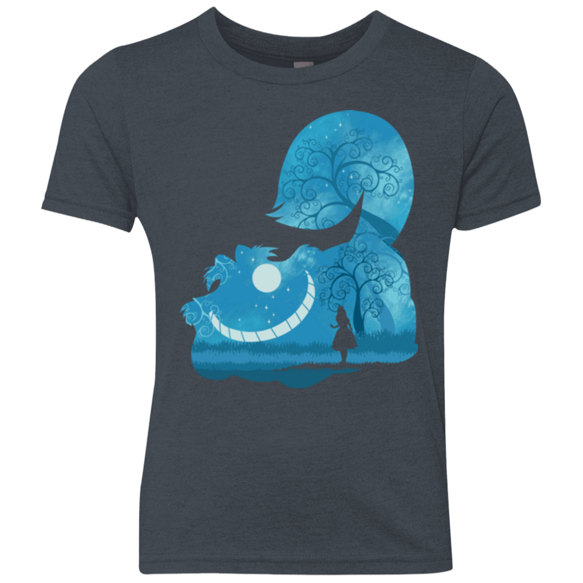 T-Shirts Vintage Navy / YXS Cheshire Portrait Youth Triblend T-Shirt