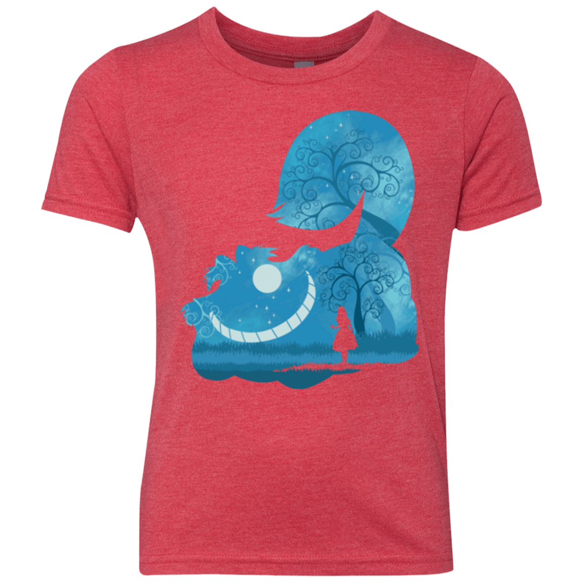 T-Shirts Vintage Red / YXS Cheshire Portrait Youth Triblend T-Shirt