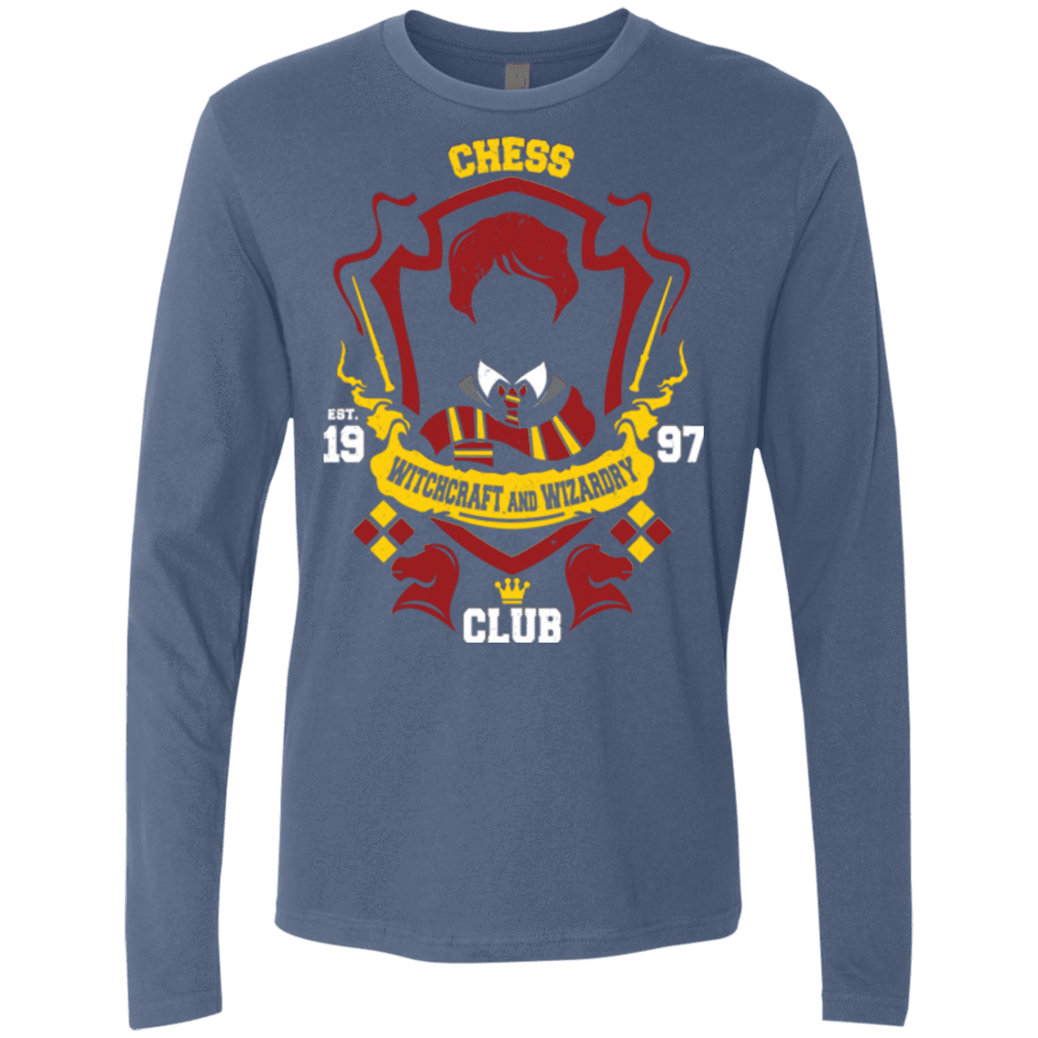 T-Shirts Indigo / Small Chess Club Men's Premium Long Sleeve