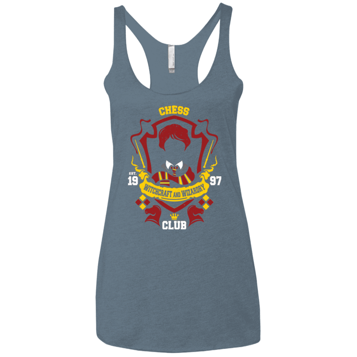 T-Shirts Indigo / X-Small Chess Club Women's Triblend Racerback Tank