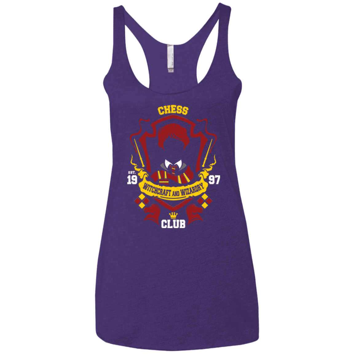 T-Shirts Purple / X-Small Chess Club Women's Triblend Racerback Tank