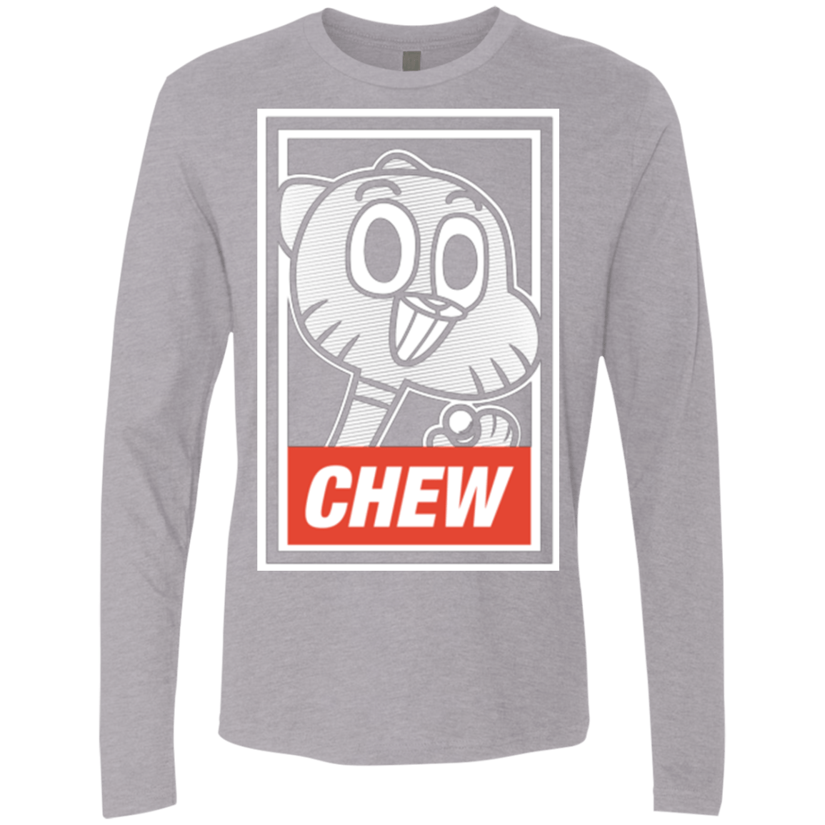 T-Shirts Heather Grey / Small CHEW Men's Premium Long Sleeve