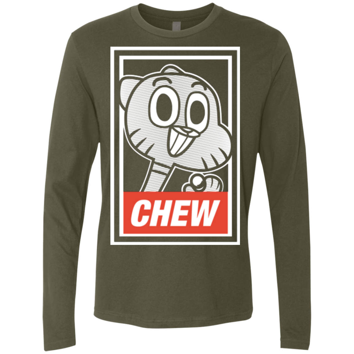T-Shirts Military Green / Small CHEW Men's Premium Long Sleeve