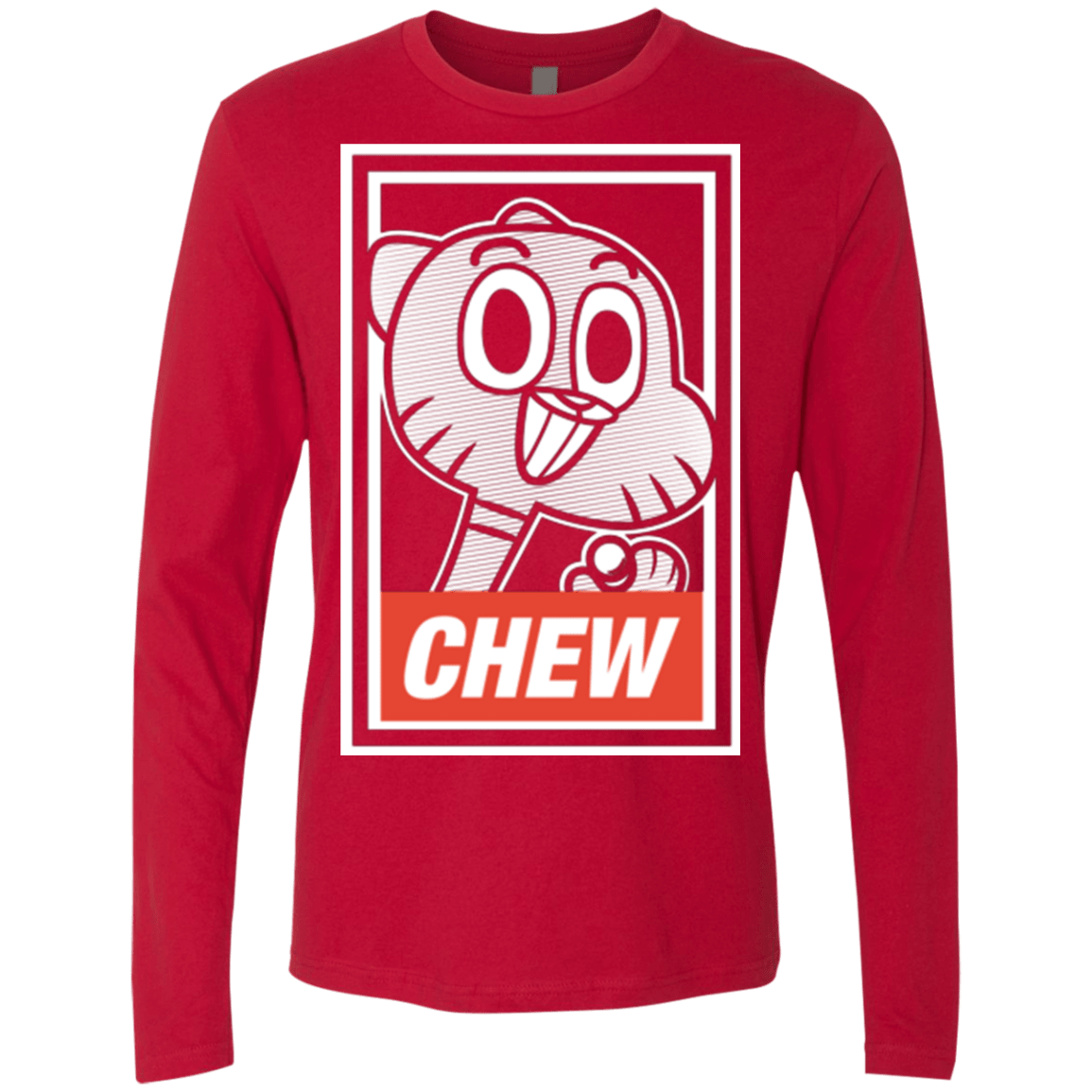 T-Shirts Red / Small CHEW Men's Premium Long Sleeve