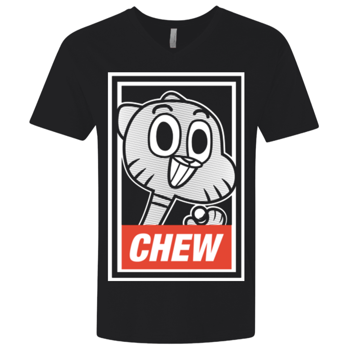 T-Shirts Black / X-Small CHEW Men's Premium V-Neck