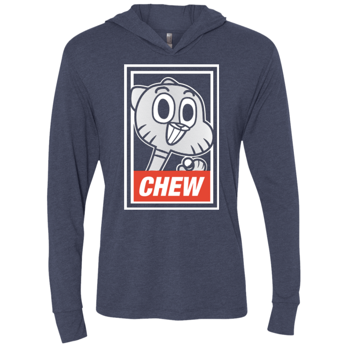 T-Shirts Vintage Navy / X-Small CHEW Triblend Long Sleeve Hoodie Tee