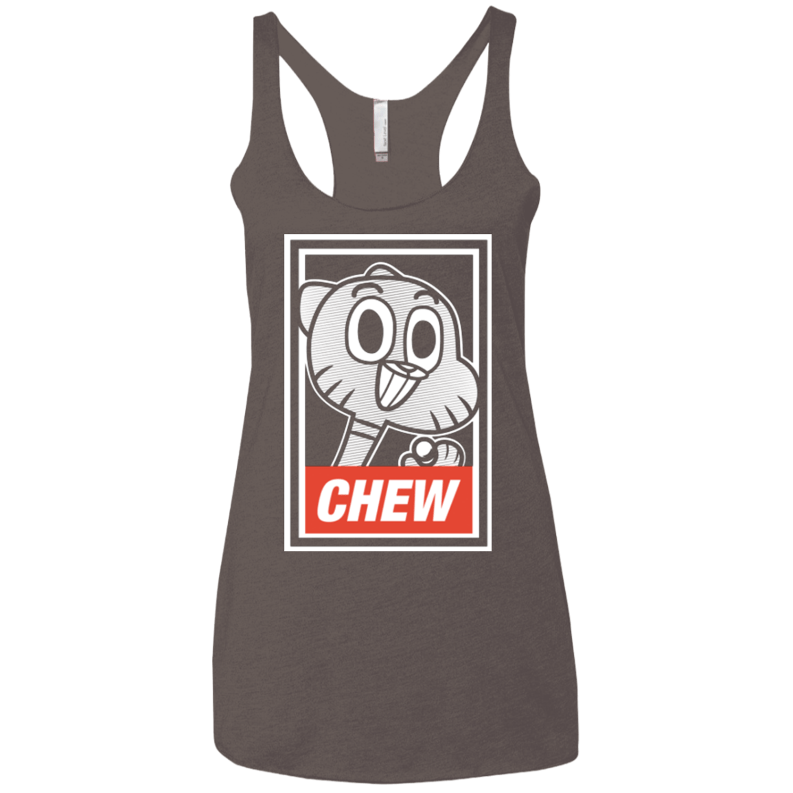 T-Shirts Macchiato / X-Small CHEW Women's Triblend Racerback Tank