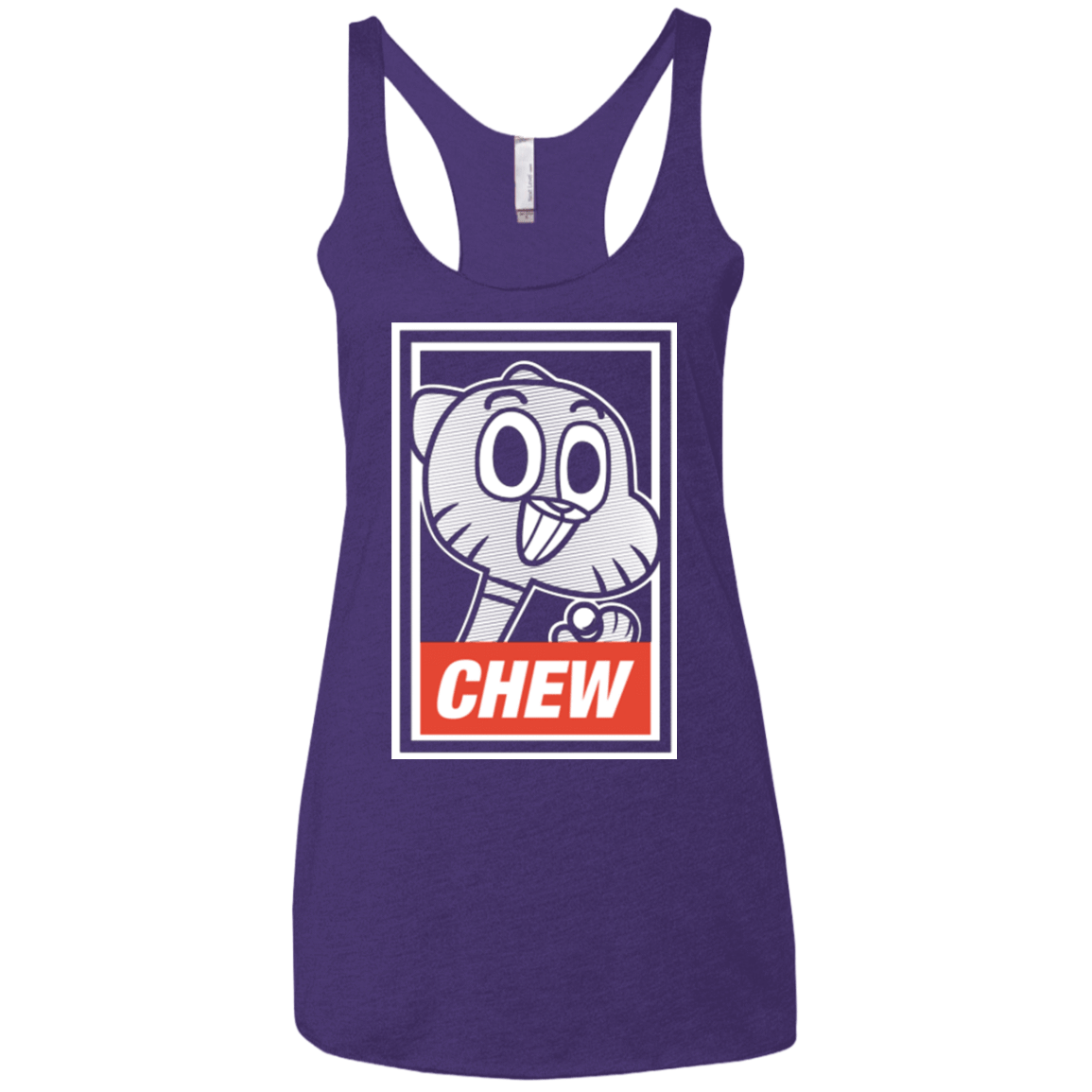 T-Shirts Purple / X-Small CHEW Women's Triblend Racerback Tank