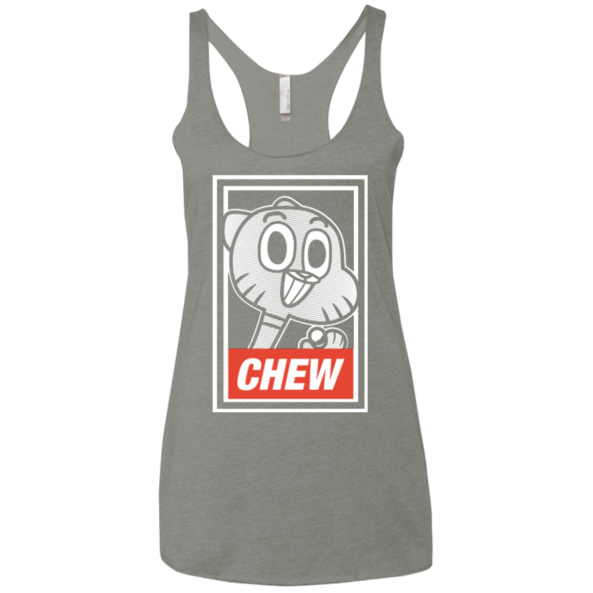 T-Shirts Venetian Grey / X-Small CHEW Women's Triblend Racerback Tank