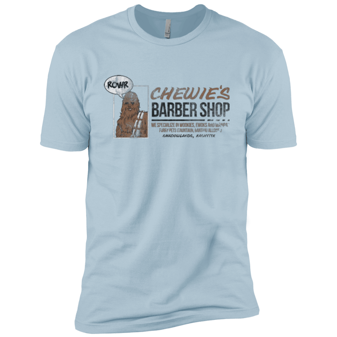 T-Shirts Light Blue / YXS Chewie's Barber Shop Boys Premium T-Shirt