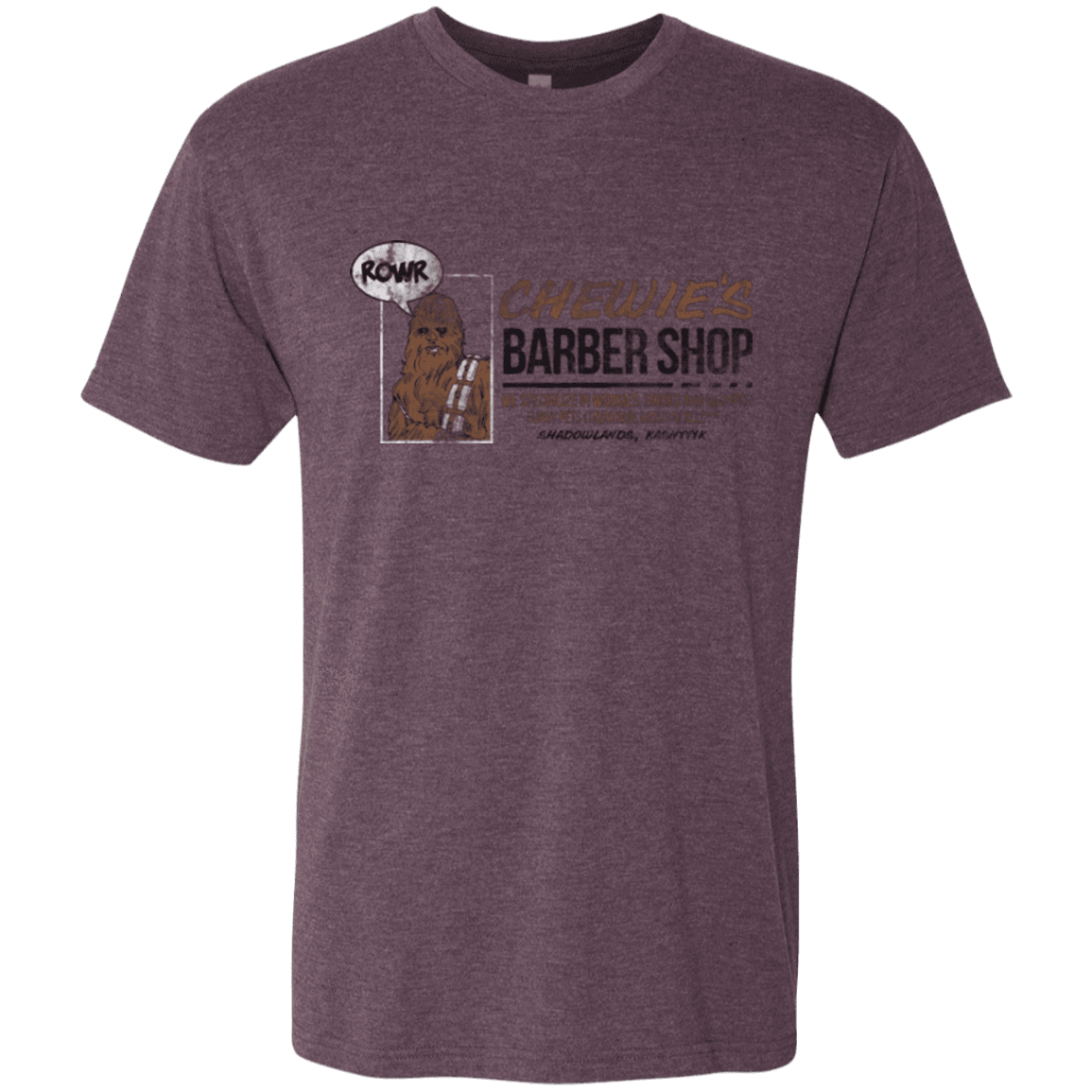 T-Shirts Vintage Purple / Small Chewie's Barber Shop Men's Triblend T-Shirt