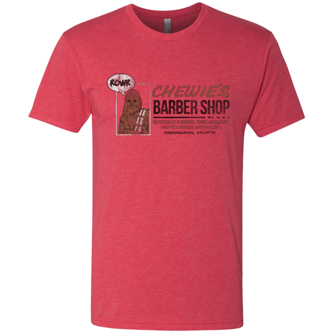 T-Shirts Vintage Red / Small Chewie's Barber Shop Men's Triblend T-Shirt