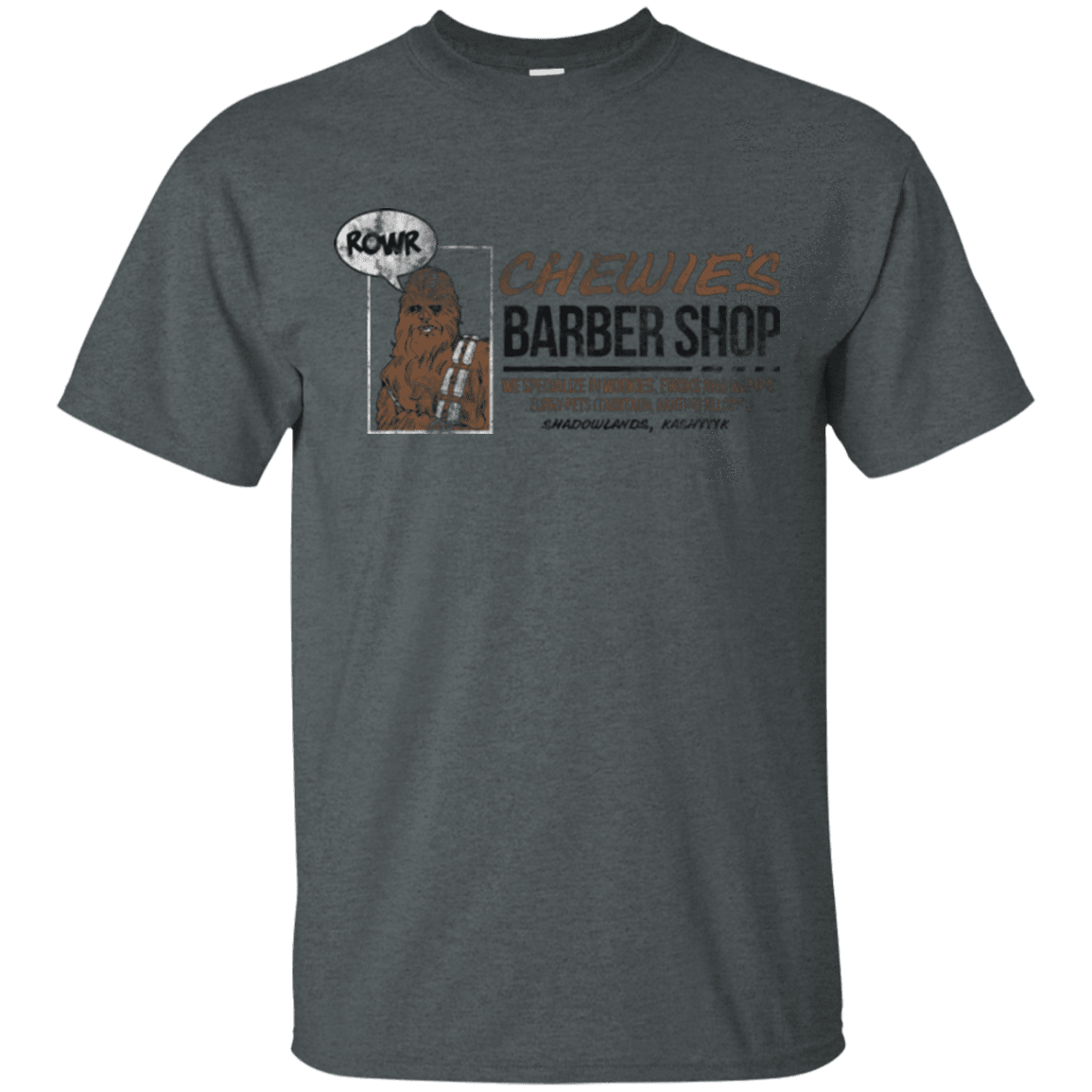 T-Shirts Dark Heather / Small Chewie's Barber Shop T-Shirt