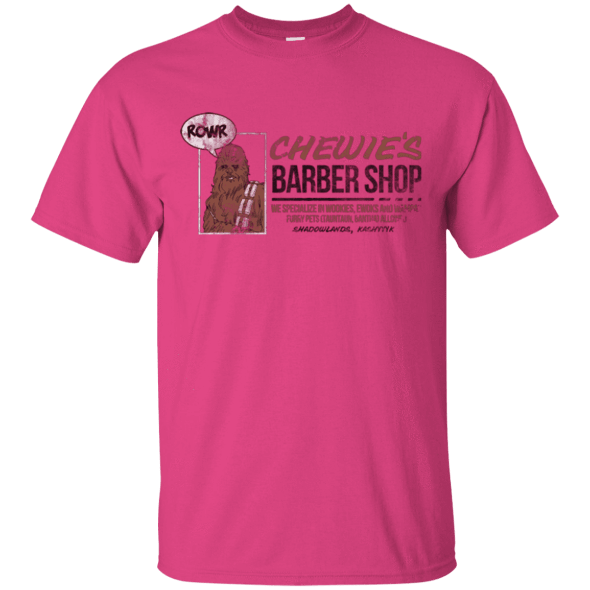 T-Shirts Heliconia / Small Chewie's Barber Shop T-Shirt