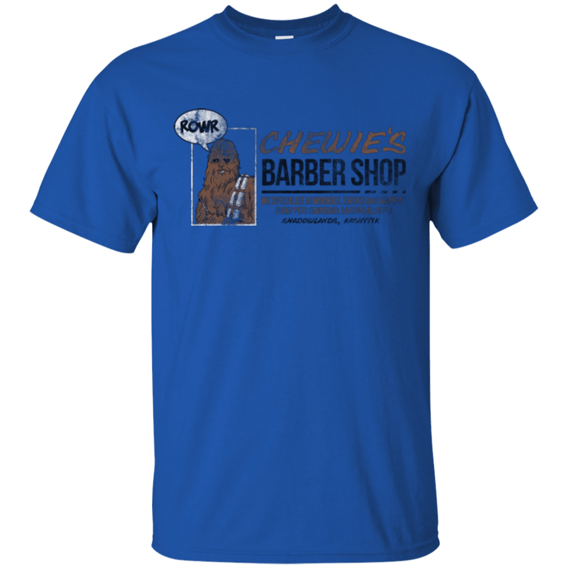 T-Shirts Royal / Small Chewie's Barber Shop T-Shirt