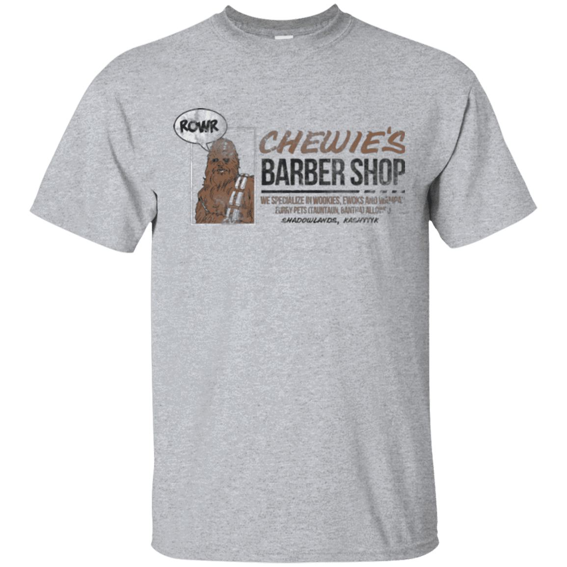 T-Shirts Sport Grey / Small Chewie's Barber Shop T-Shirt