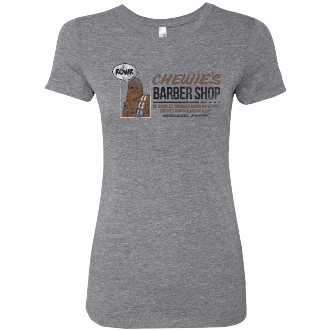 T-Shirts Premium Heather / Small Chewie's Barber Shop Women's Triblend T-Shirt