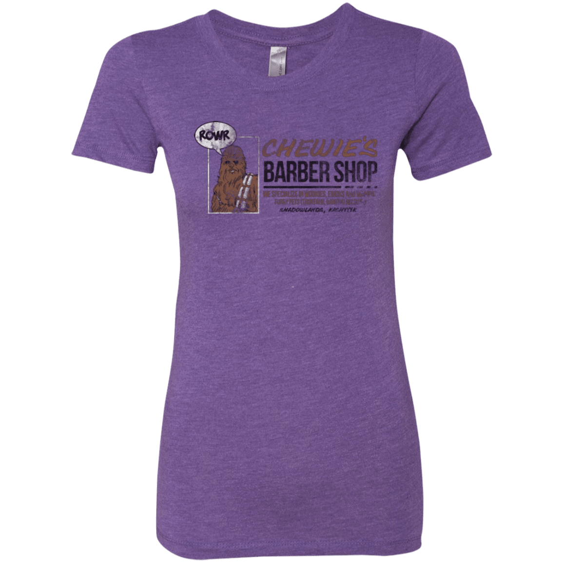 T-Shirts Purple Rush / Small Chewie's Barber Shop Women's Triblend T-Shirt