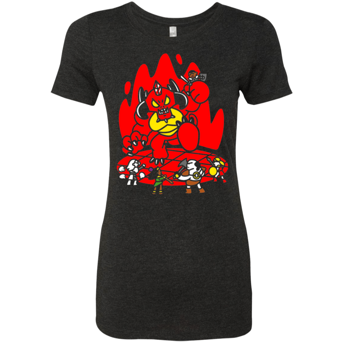 T-Shirts Vintage Black / S Chibi Battle Diablo Women's Triblend T-Shirt