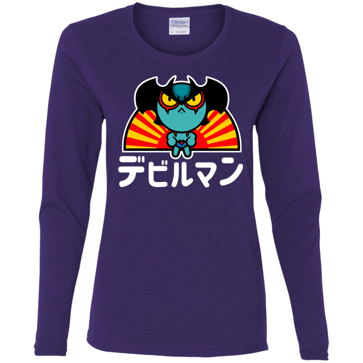 T-Shirts Purple / S ChibiDebiruman Women's Long Sleeve T-Shirt