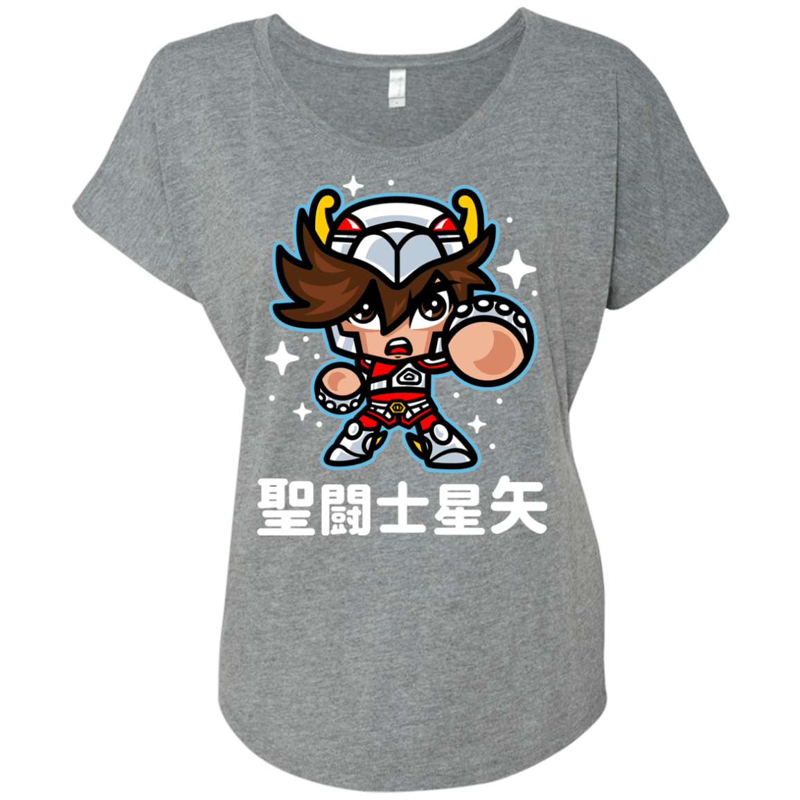 T-Shirts Premium Heather / X-Small ChibiPegasus Triblend Dolman Sleeve