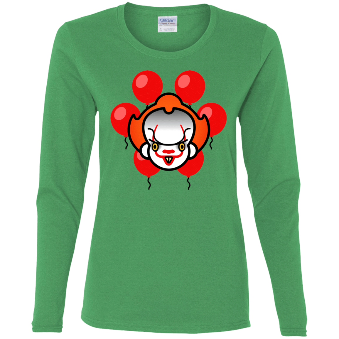 T-Shirts Irish Green / S Chibiwise Women's Long Sleeve T-Shirt