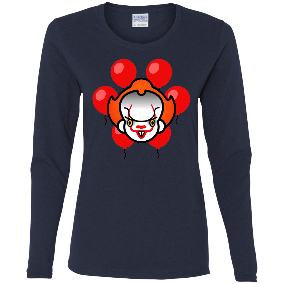 T-Shirts Navy / S Chibiwise Women's Long Sleeve T-Shirt