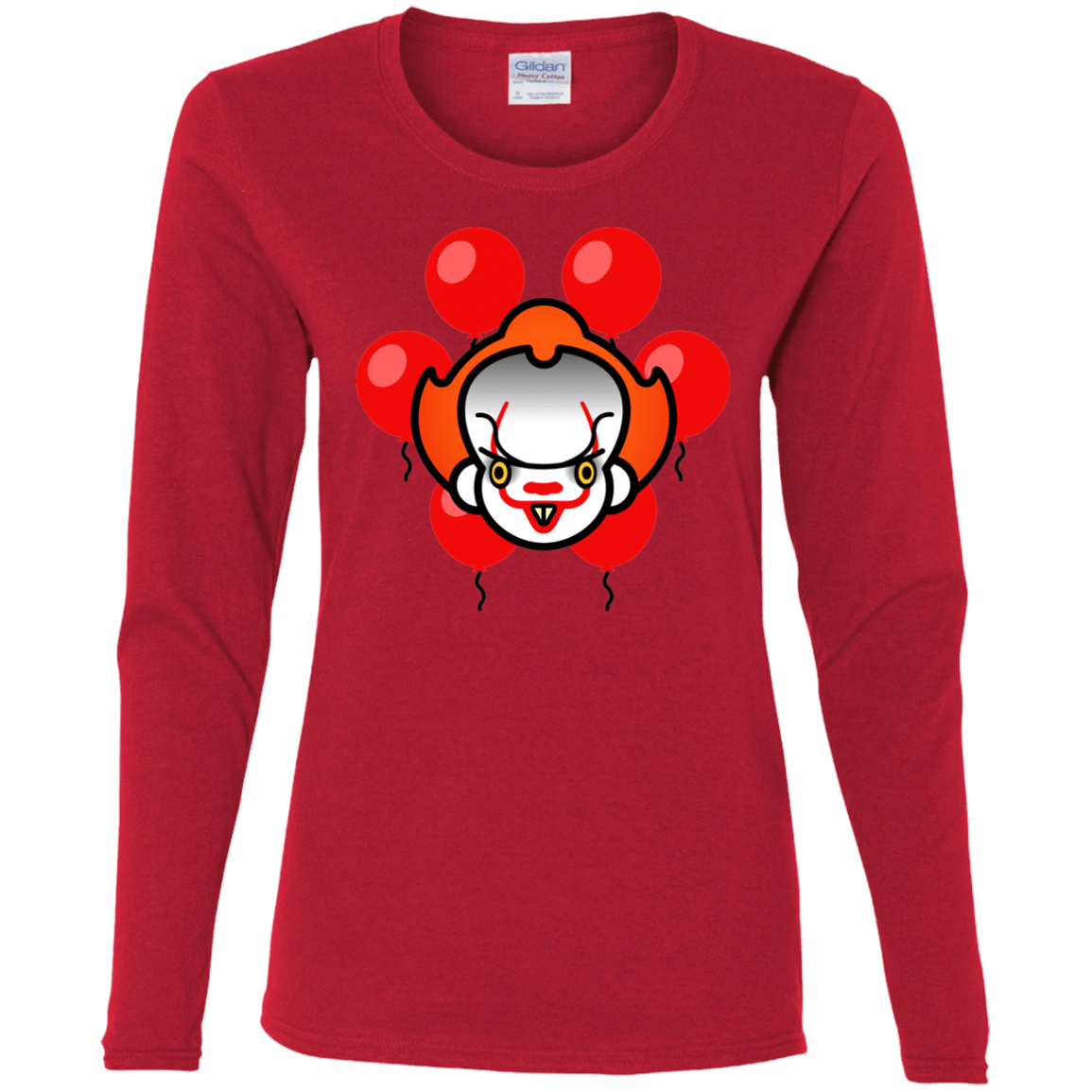 T-Shirts Red / S Chibiwise Women's Long Sleeve T-Shirt