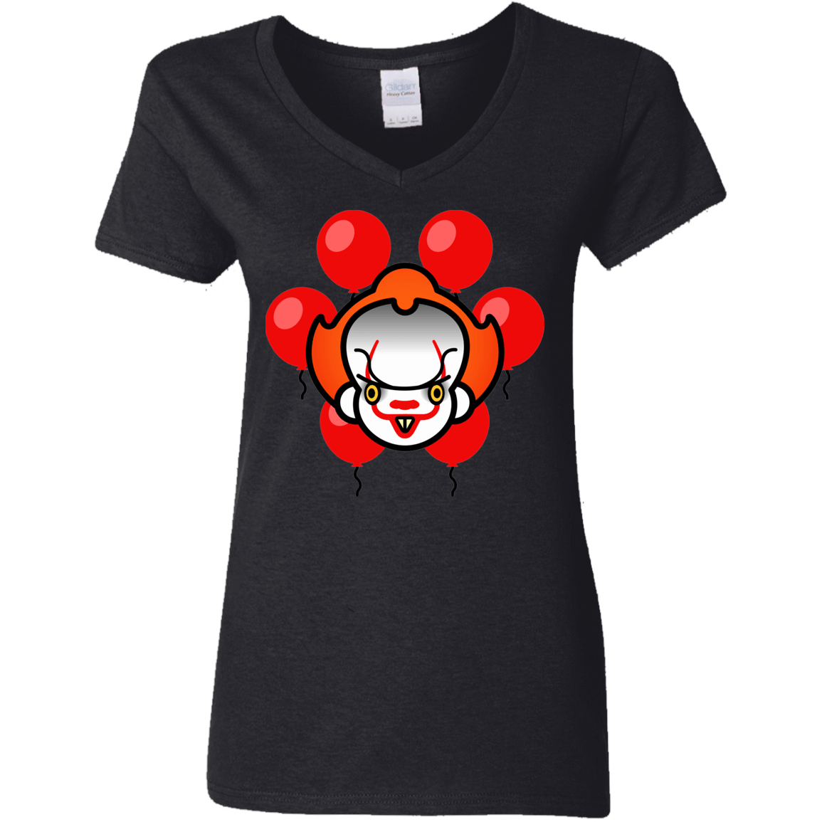 T-Shirts Black / S Chibiwise Women's V-Neck T-Shirt