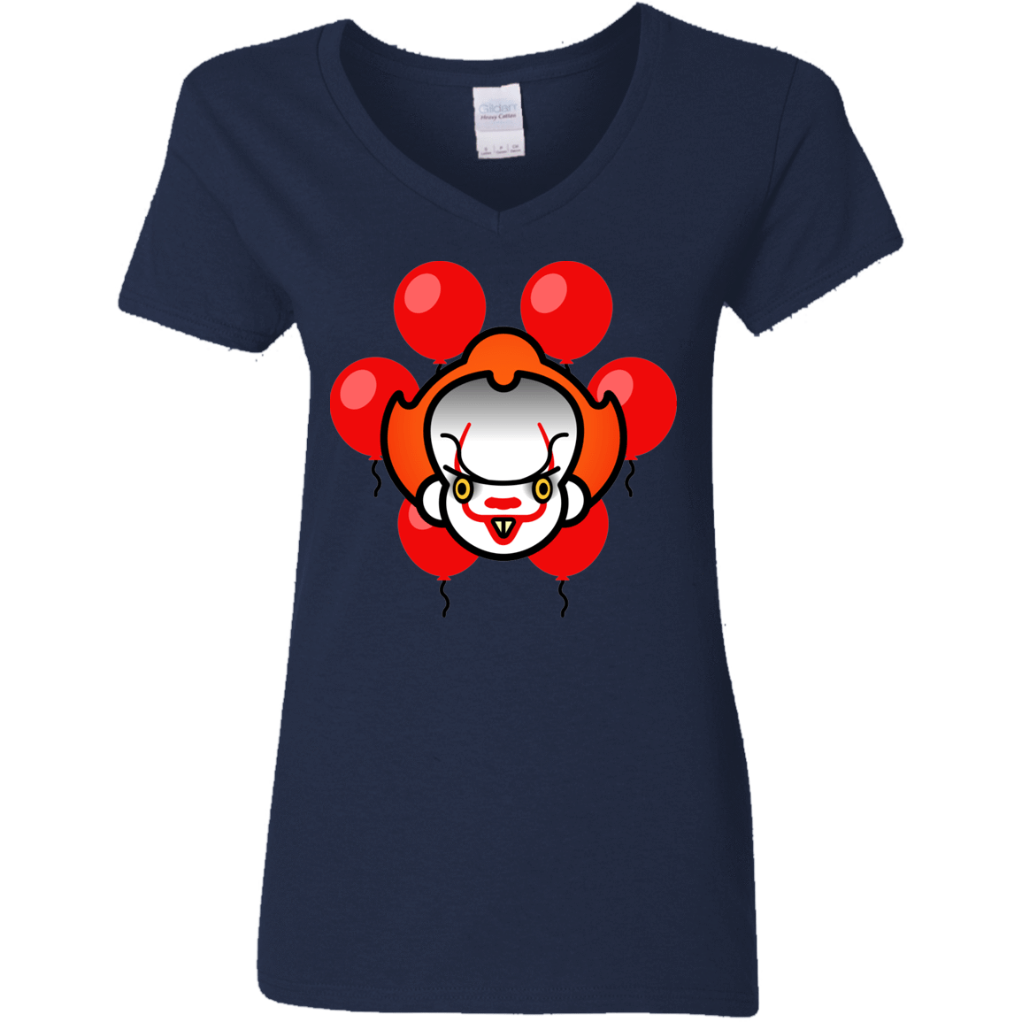 T-Shirts Navy / S Chibiwise Women's V-Neck T-Shirt