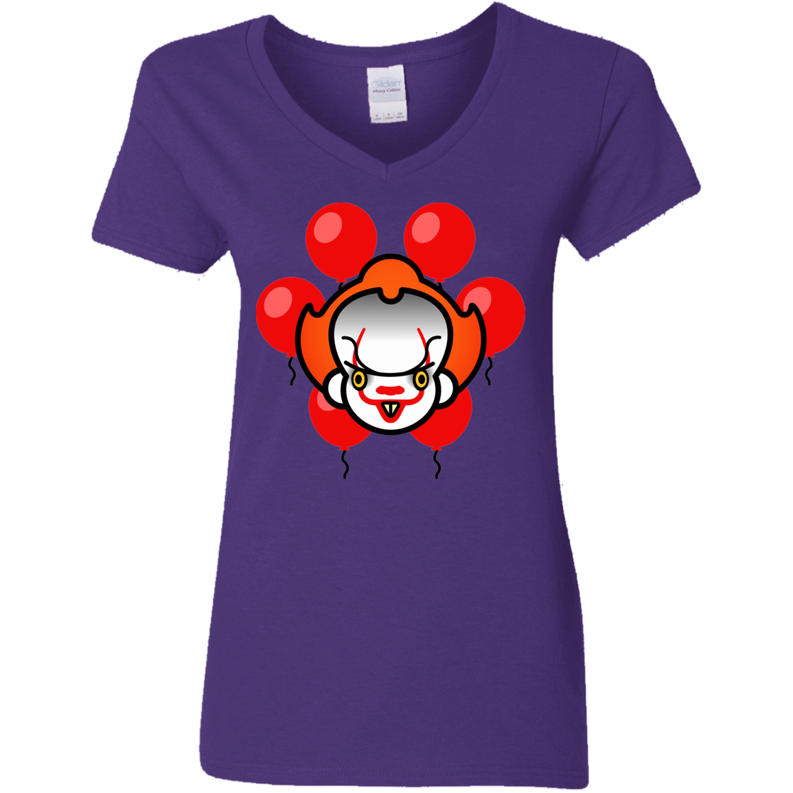 T-Shirts Purple / S Chibiwise Women's V-Neck T-Shirt