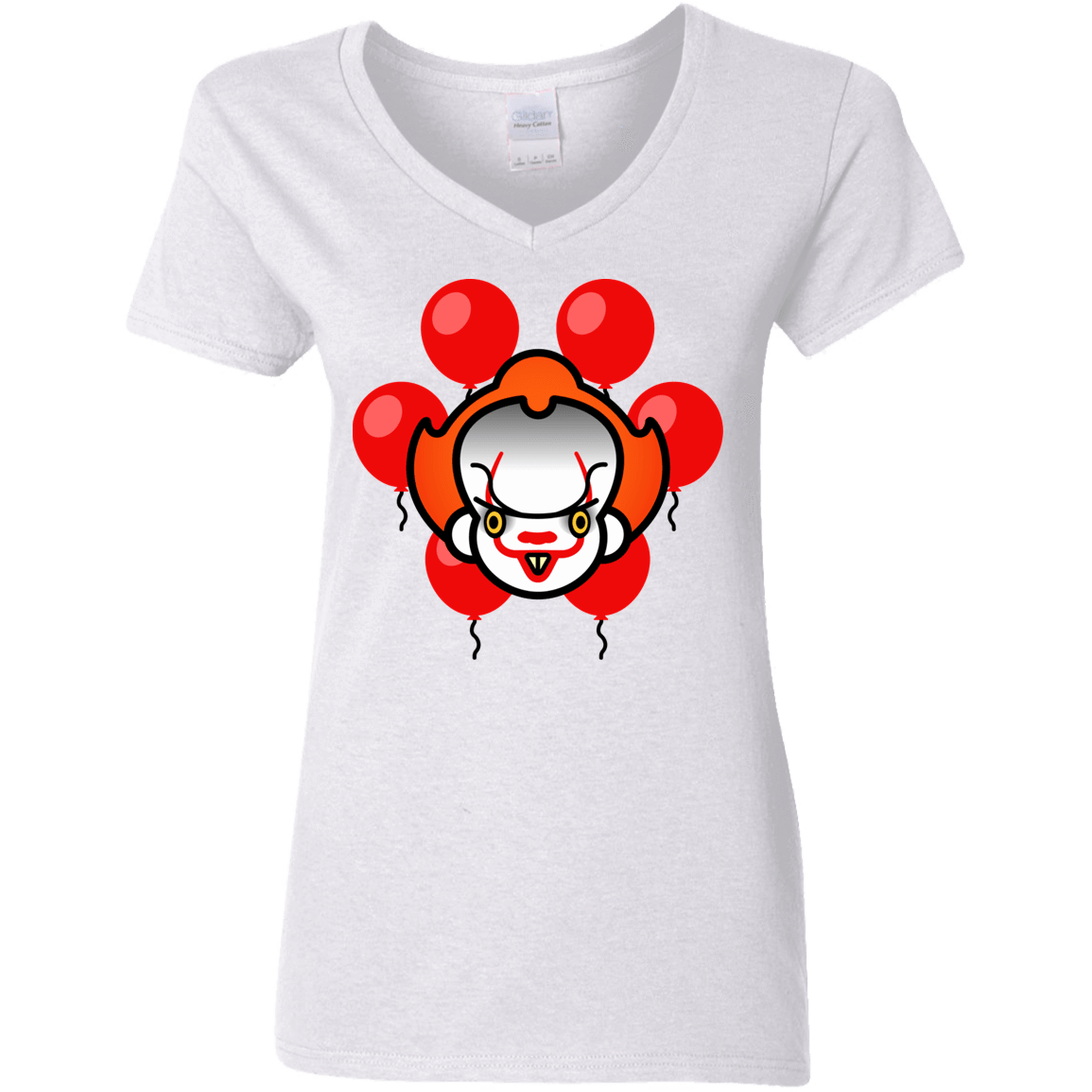 T-Shirts White / S Chibiwise Women's V-Neck T-Shirt
