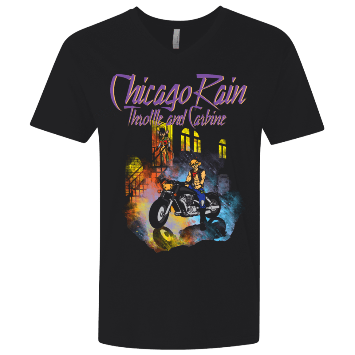 T-Shirts Black / X-Small Chicago Rain Men's Premium V-Neck