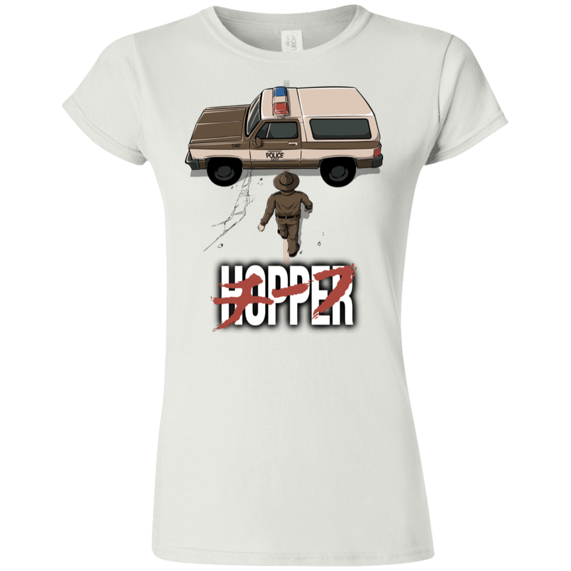 T-Shirts White / S Chief Hopper Junior Slimmer-Fit T-Shirt