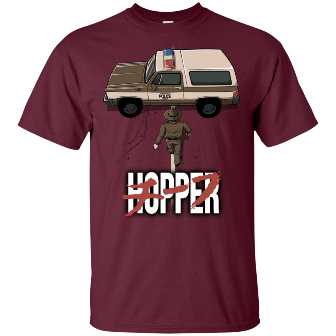 T-Shirts Maroon / S Chief Hopper T-Shirt