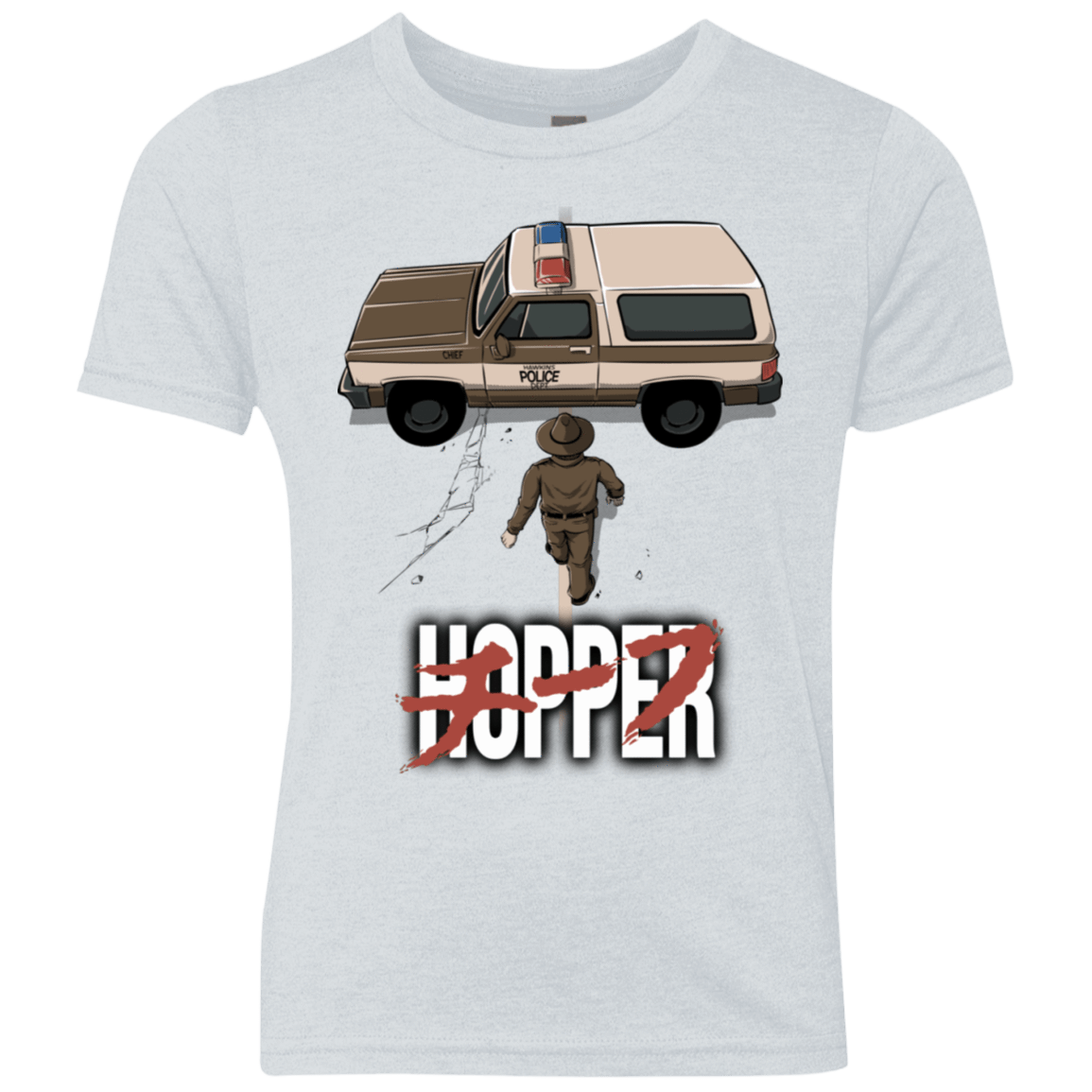 T-Shirts Heather White / YXS Chief Hopper Youth Triblend T-Shirt