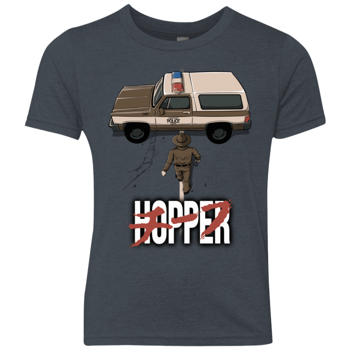 T-Shirts Vintage Navy / YXS Chief Hopper Youth Triblend T-Shirt