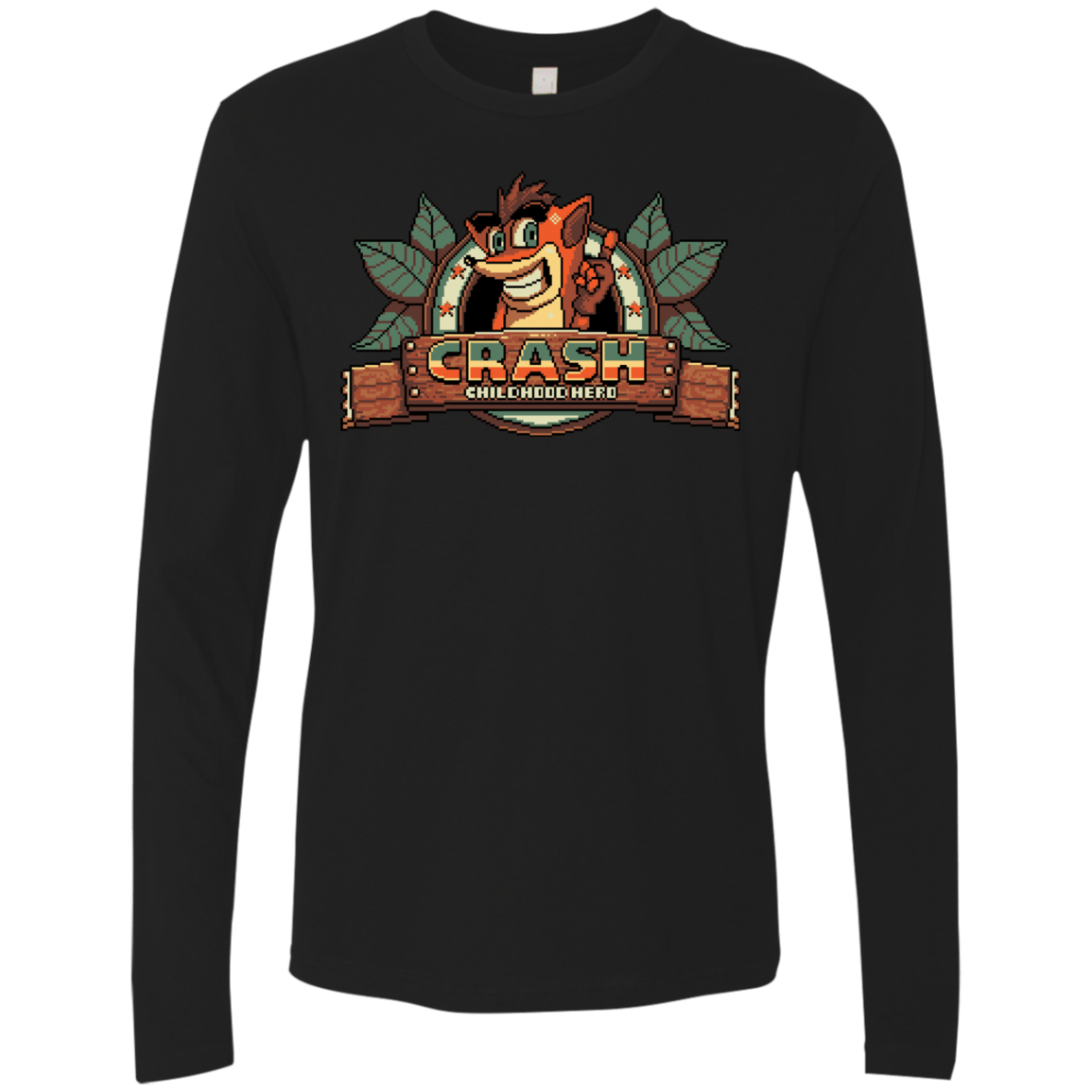 T-Shirts Black / S Childhood hero Men's Premium Long Sleeve