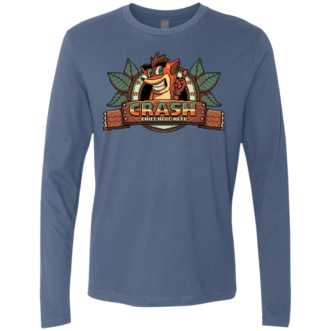 T-Shirts Indigo / S Childhood hero Men's Premium Long Sleeve