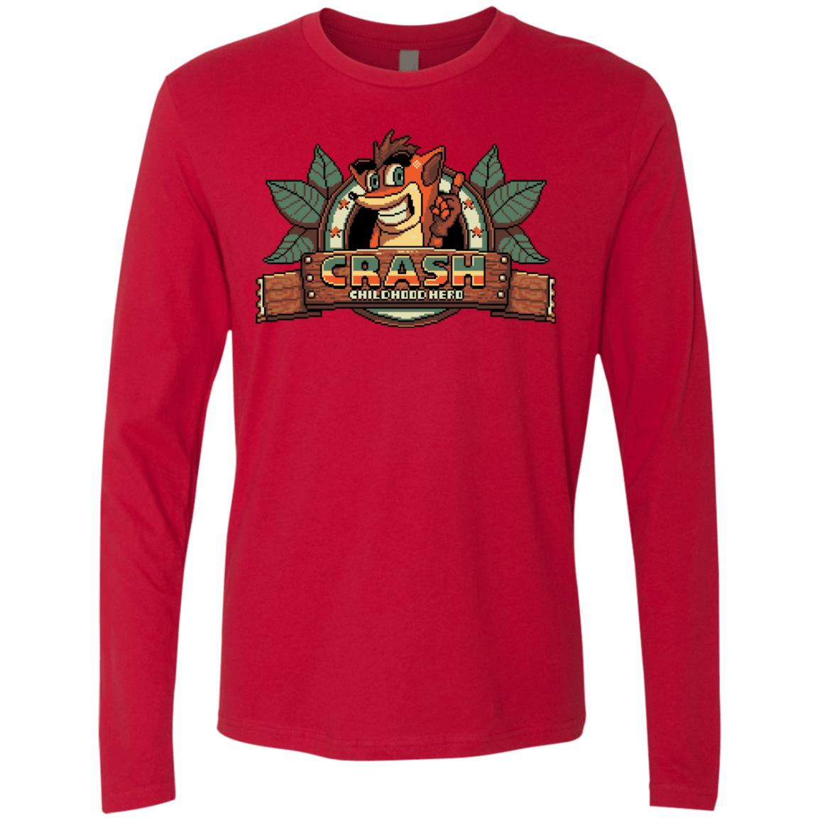 T-Shirts Red / S Childhood hero Men's Premium Long Sleeve